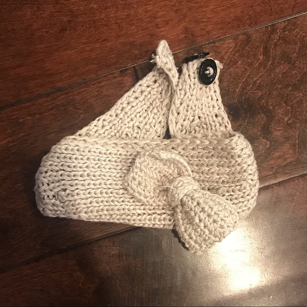 Knitted winter headband